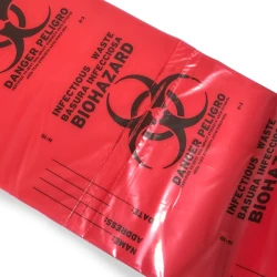Red Infection Waste Bag Red Biohazard Waste Bag